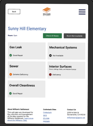 Williams Settlement App